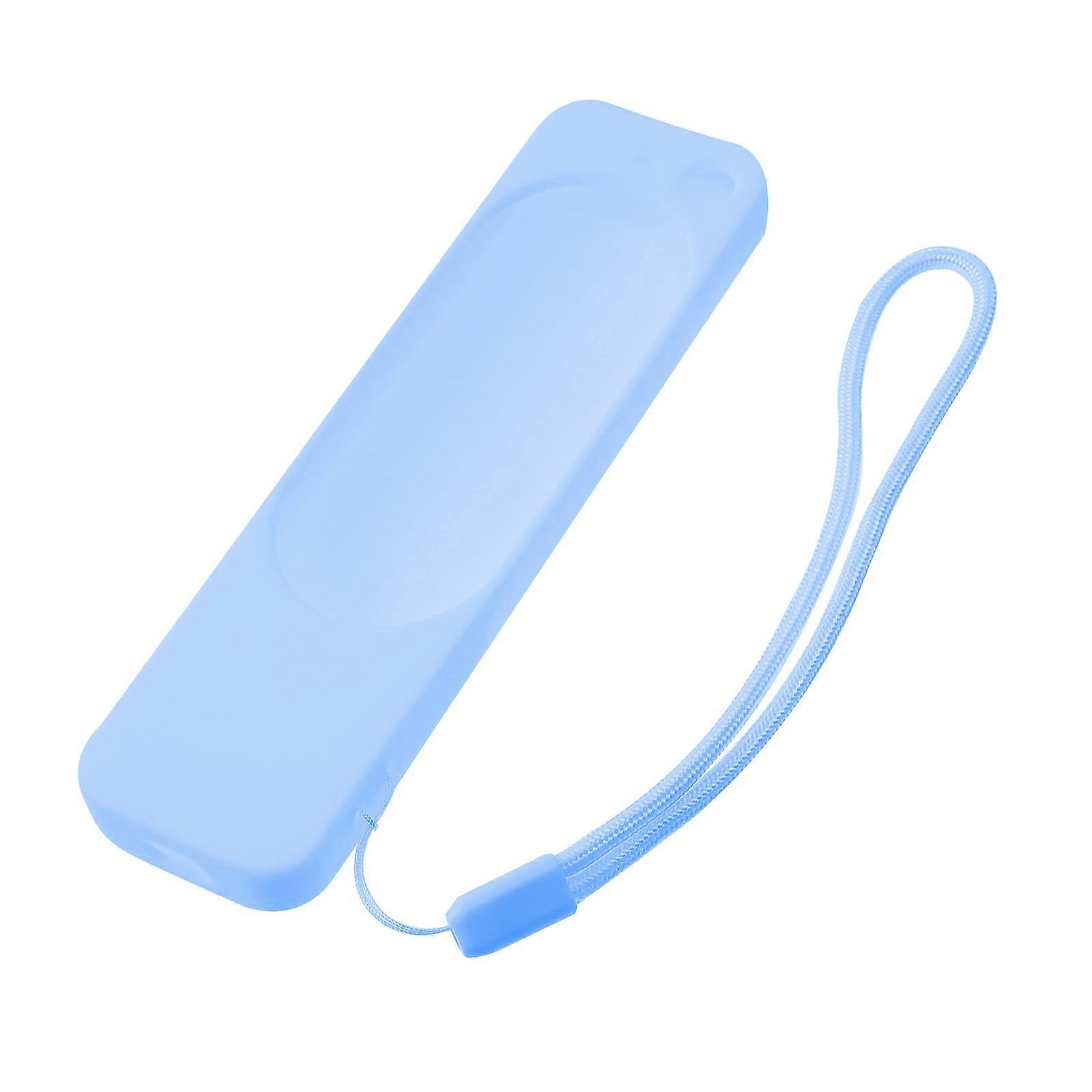 Blue Silicone TV Controller Case for Remote Protection Fits All Buttons and Ports