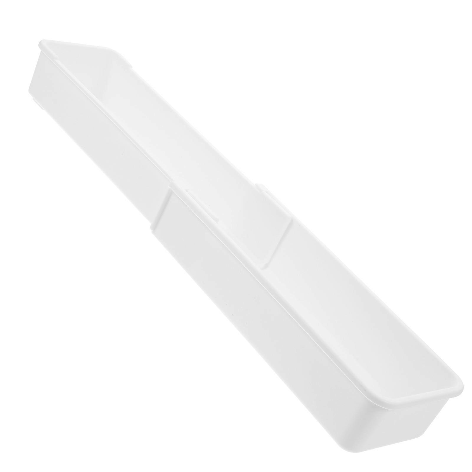 White Kitchen Storage Box for Utensils Organizer with Strong PP Material and Scratch Resistance 7.8