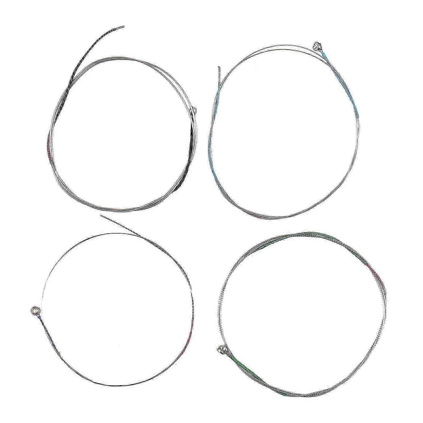 4 PCS Violin Strings for 3/4-4/4 Violins Aluminium Alloy Wound Universal Full Set (G-D-A-E) Fiddle String Edition 0808