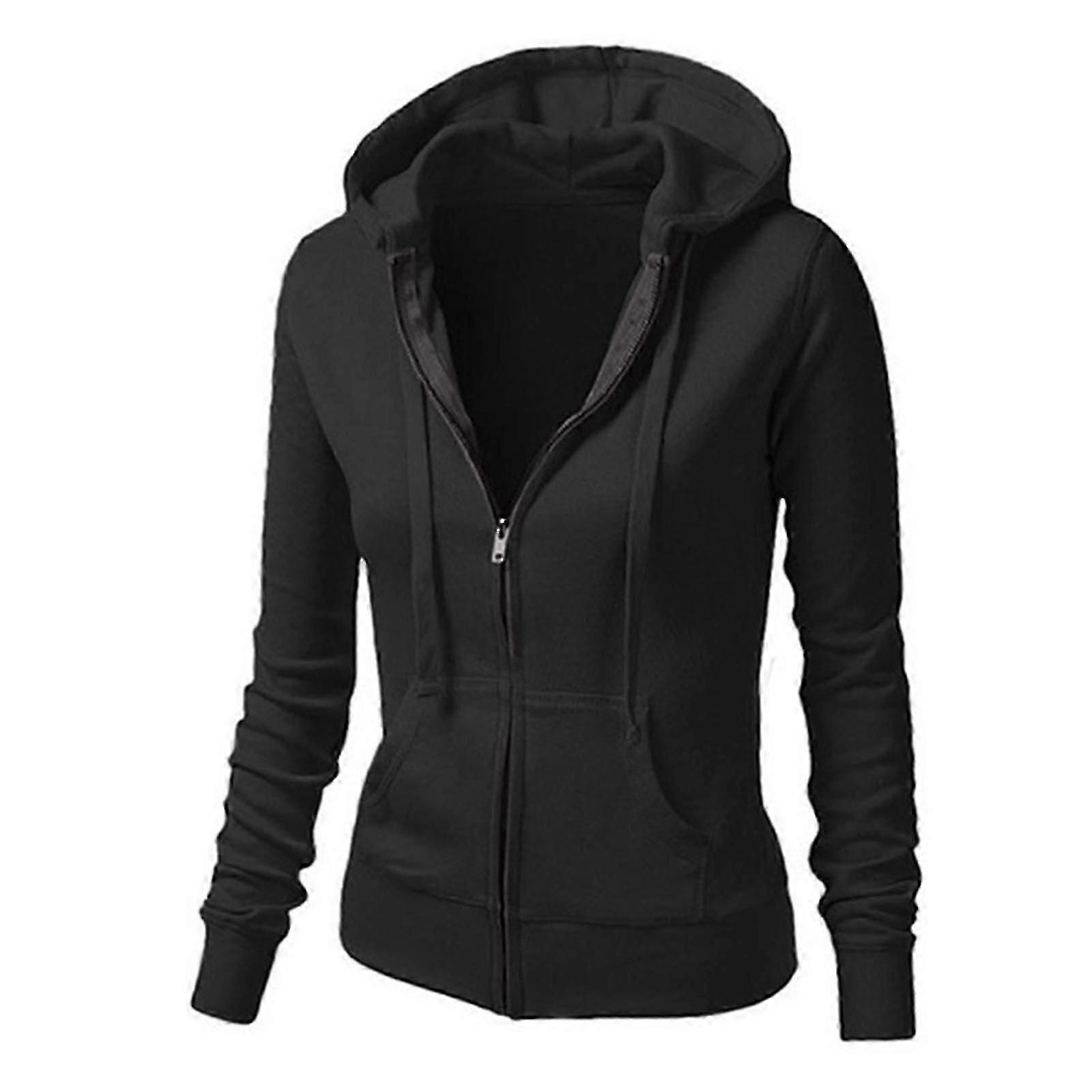 Suéter con capucha Abrigo con cremallera Ropa de mujer jm