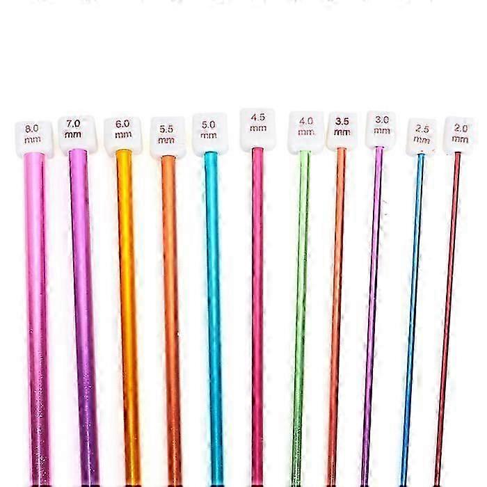 Knitting Needles Multicolor Crochet Hooks Set, Durable Aluminum Alloy Needles for Needlework Haberdashery