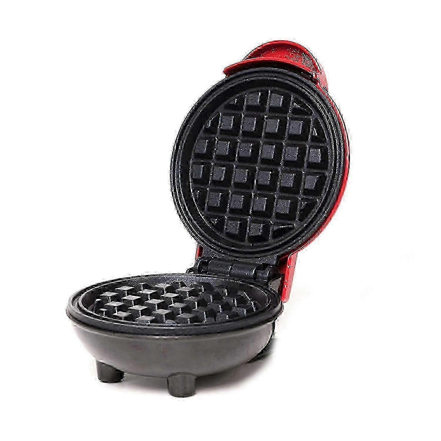 Electric Mini Waffle Maker Round Non-Stick Portable Breakfast Iron Easy Clean