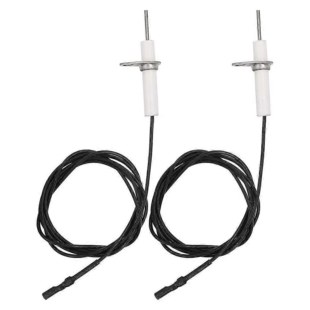 Ignitor Wire 38 Inch 2 Pcs Ceramic Electrode Assembly For Gas Ceramic Plug Ignition