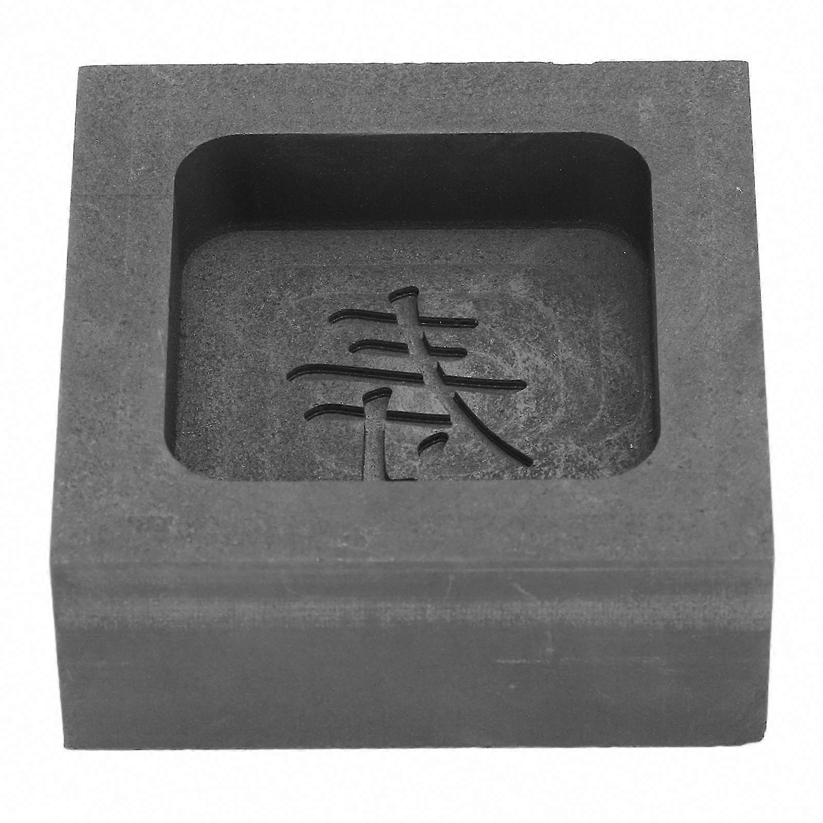 Graphite Casting Mold for Gold Silver Ingot with Chinese Characters - High Thermal Stability