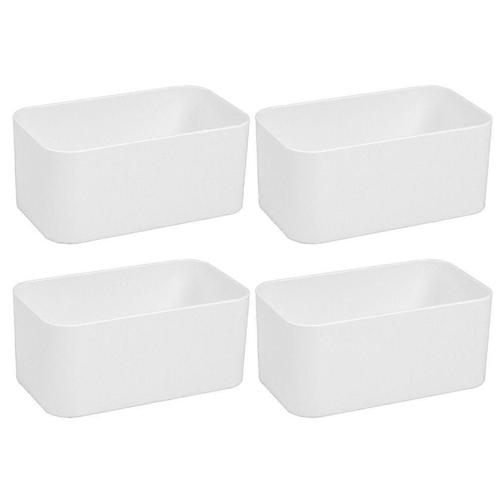 4pcs Multi-purpose Wall Adhesive Storage Boxes Punch-free Boxes Home Supplies
