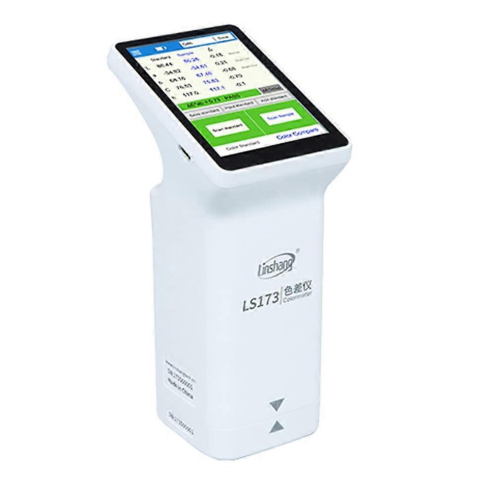 Linshang LS173 Smart Touch Screen Colorimeter for Coating Ceramic Plastic Paint Color Measurement Comparison