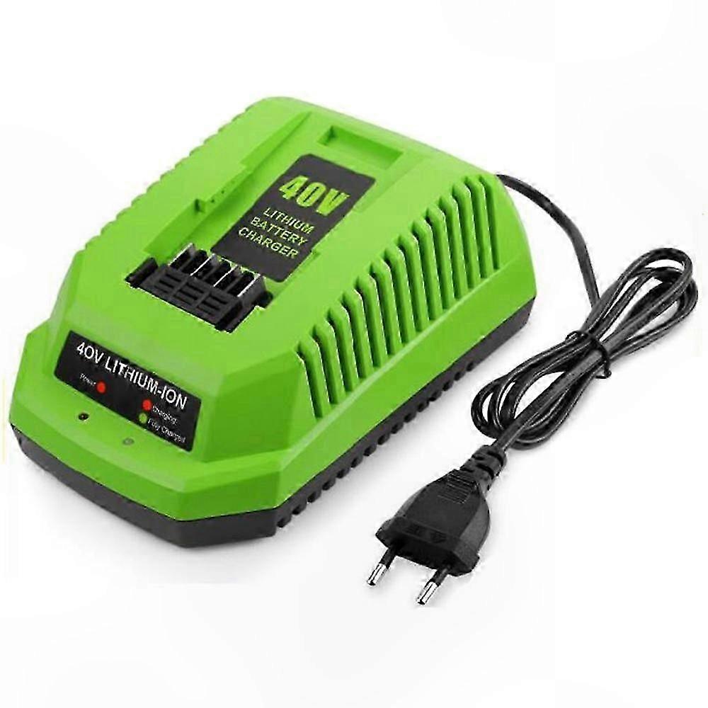 40V Lithium Battery Charger Compatible with G-MAX 40V Tools, EU Plug