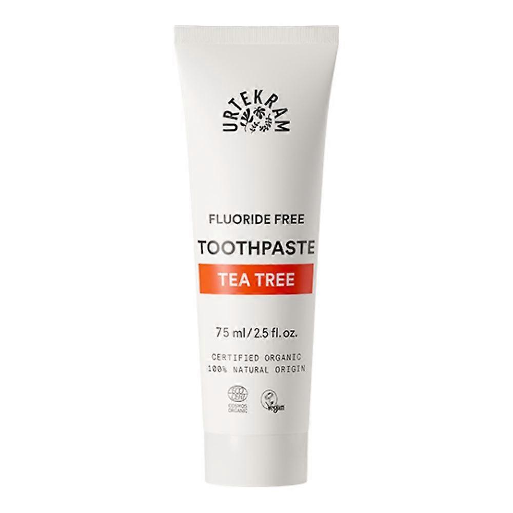 Urtekram Organic Tea Tree Toothpaste 75ml - 4 Pack