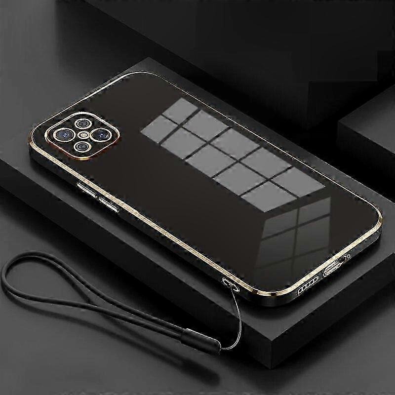 5G Phone Case for Reno4z Shockproof Luxury Square Plating Back Cover CPH2065 Protective Shell Compatible with Oppo Models