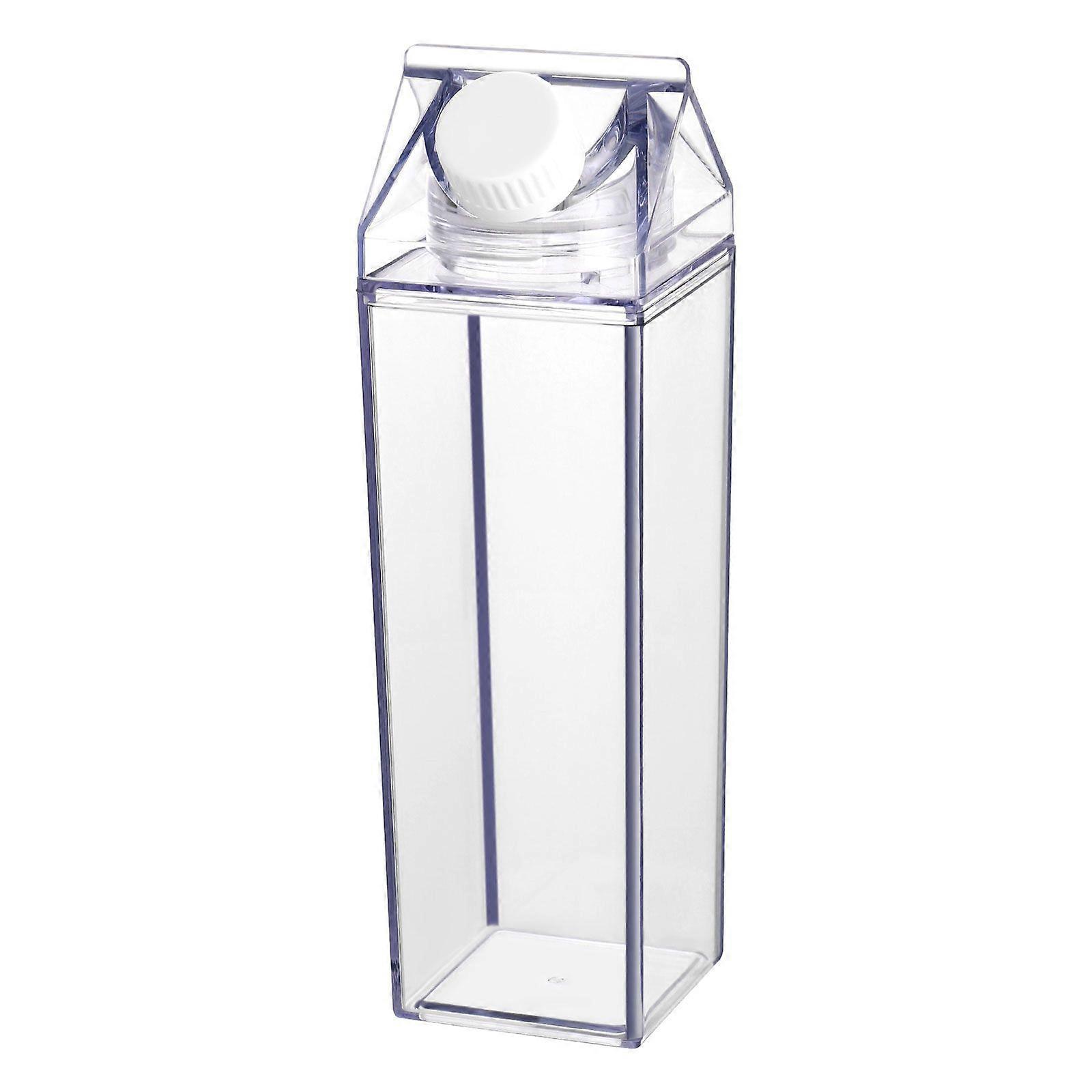 Cabilock Transparent Plastic Bottle 500ml Milk Bottle Drink Juice Container Empty Storage Bottle for Home Daily Use