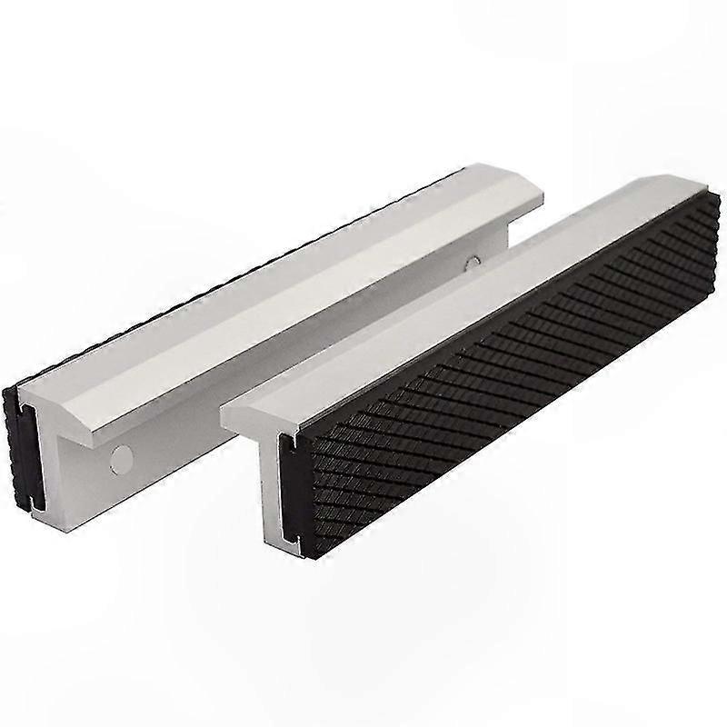 6-Inch Magnetic Vise Jaws with Soft Protective Pads for Metal Work
