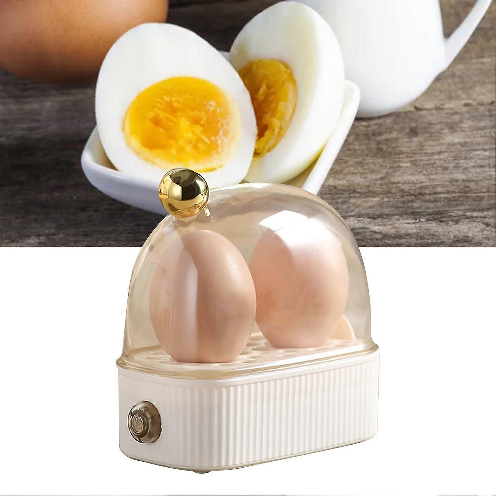 Electric Egg Steaming Device 2-Egg Capacity Auto Shut Off White