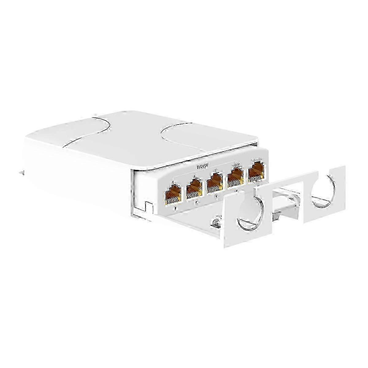 Repetor POE rezistent la apă în aer liber IP55 cu 4 porturi 1000Mbps 1 până la 4 comutator de rețea PoE extender pentru camere IP 1000M 0625 Ediția 0830