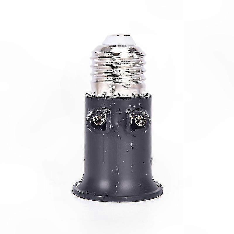E27 Lamp Holder Adapter with EU Plug, PBT Fireproof Material, Bulb Base Socket Converter for Lighting Fixtures