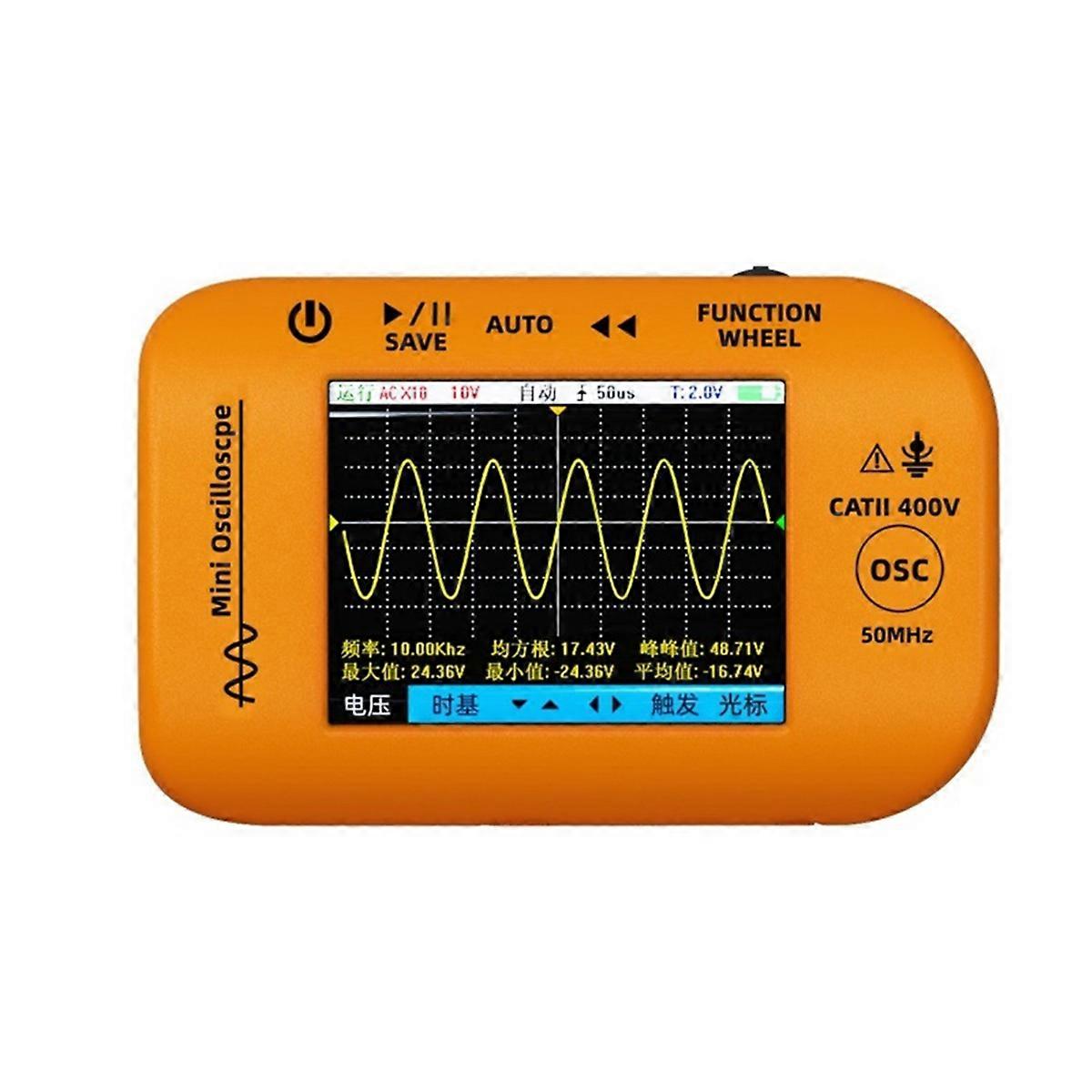 OT4 Handheld Mini Digital Oscilloscope Multi-Function 2-in-1 Signal Generator 200MSa/S 50MHz Bandwidth