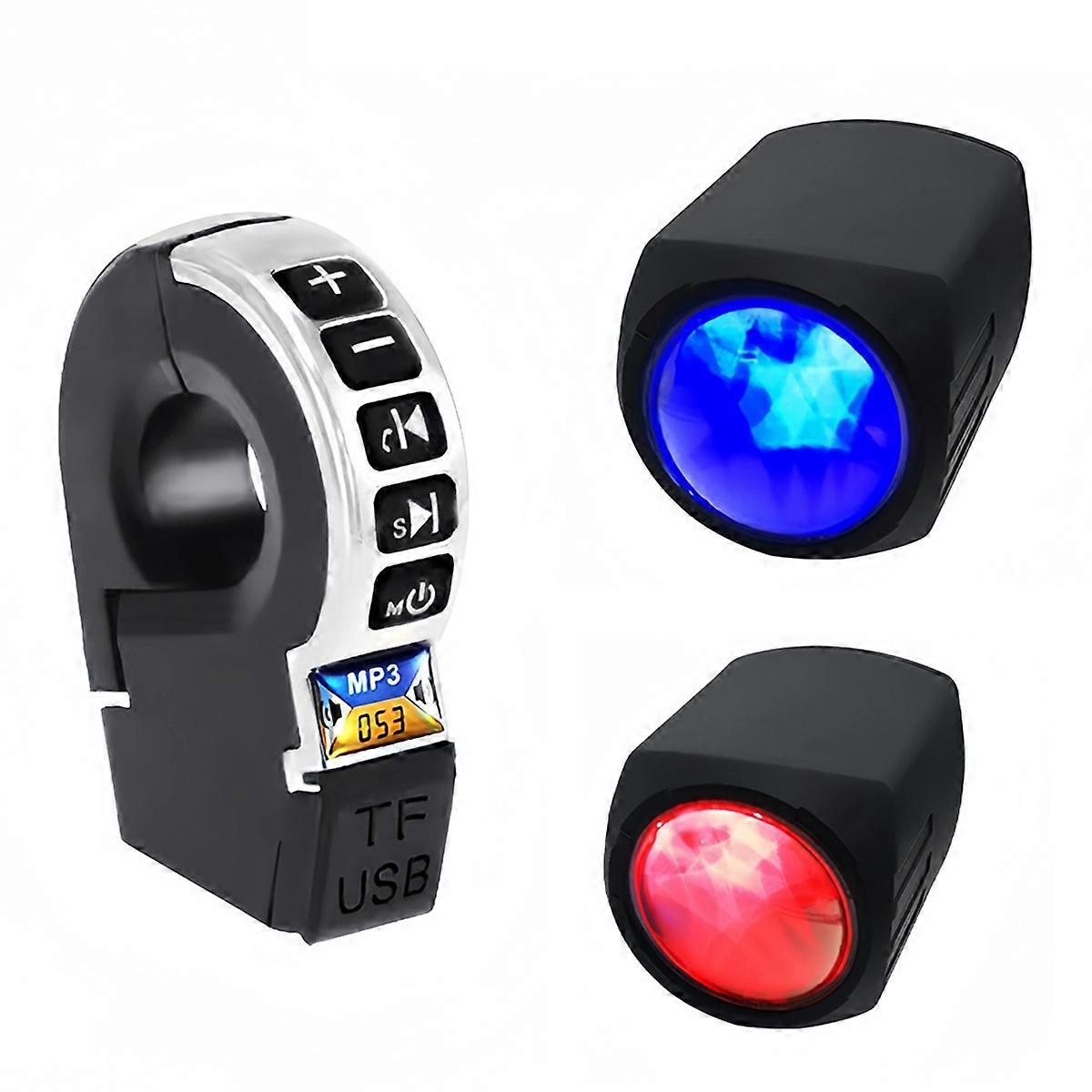 E-Bike Motorcycle Handlebar USB Charging Audio BT Audio with Switch with Bluetooth Speaker Dual Horn