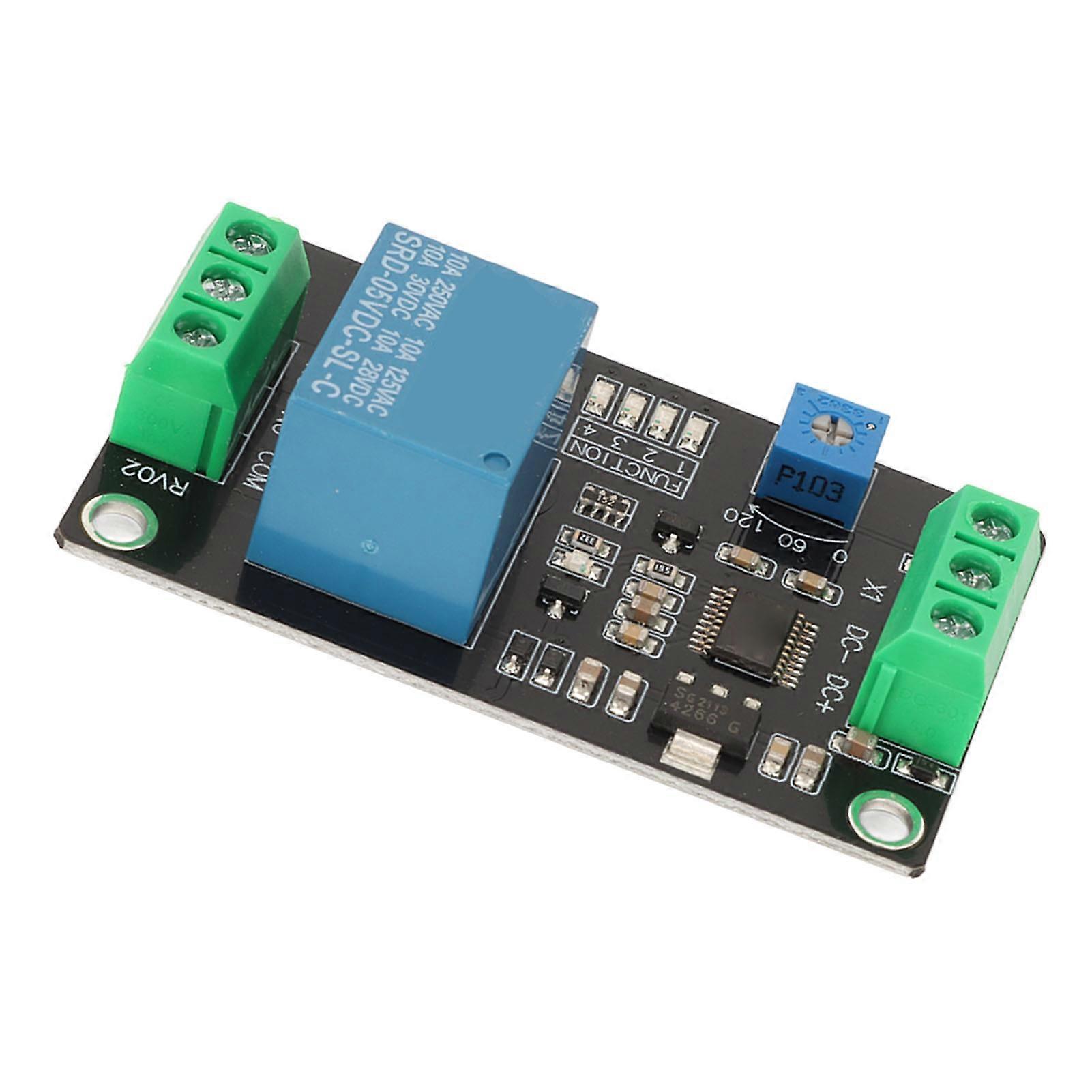 Time Delay Relay Module DC 5V/12V/24V Self-Locking Industrial Control