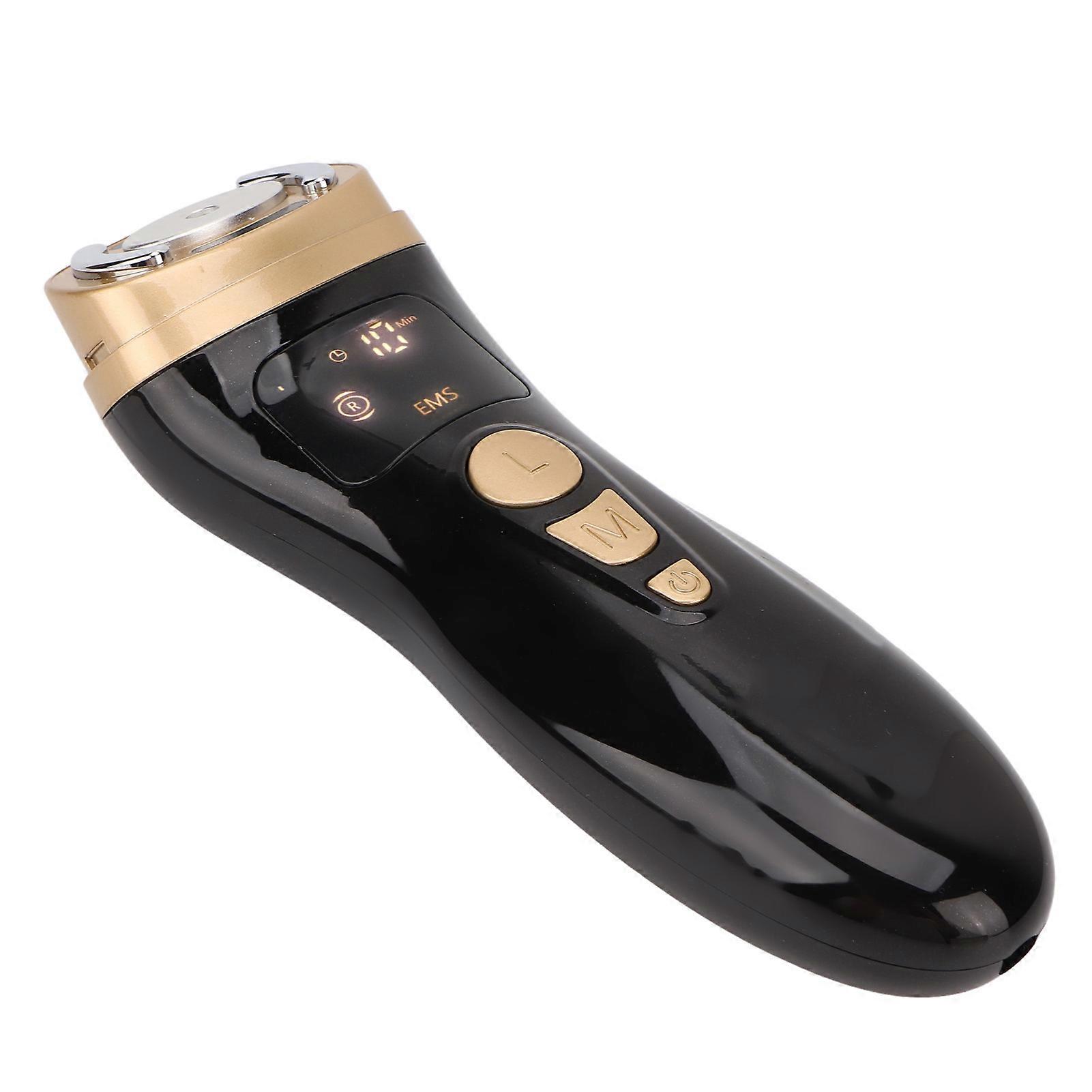 RF Mini Face LED Machine 5 Gears Microcurrent Wrinkle Removal Black