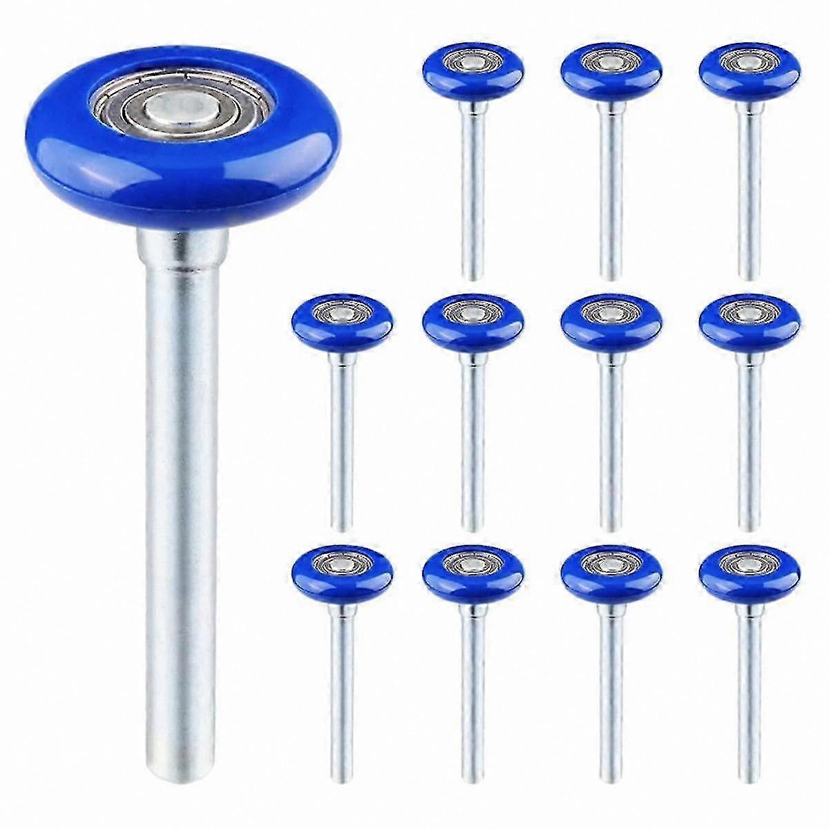 12-Pack 1.8" Nylon Sealed Garage Door Rollers, Quiet & Durable, High Load Capacity