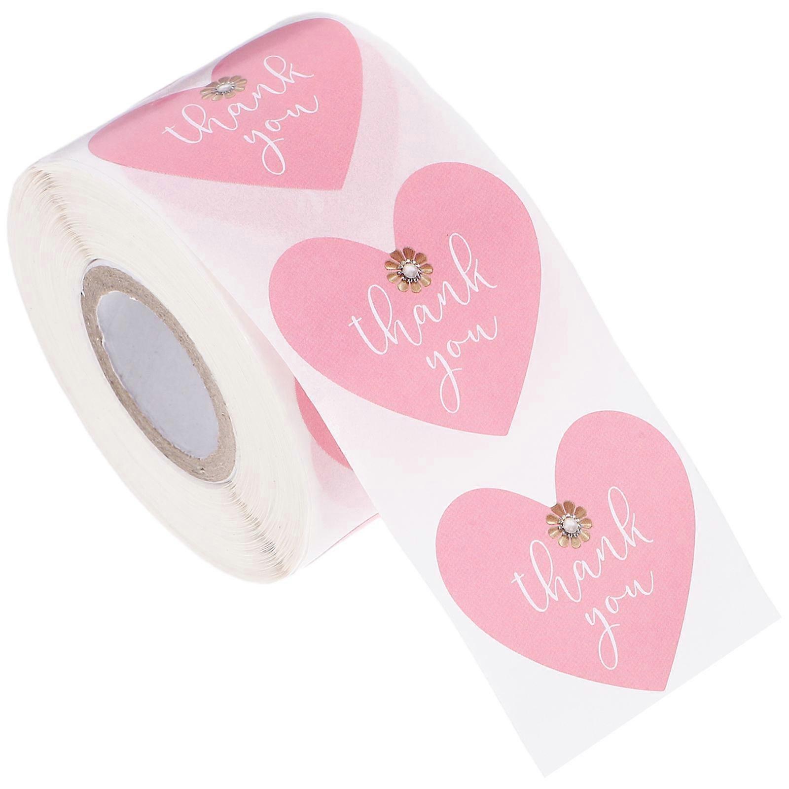 Envelope Label Stickers Heart Stickers for Decoration 1 Roll