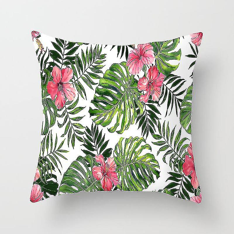 45x45cm植物コットンホームデコレーションソファカークッション枕カバー