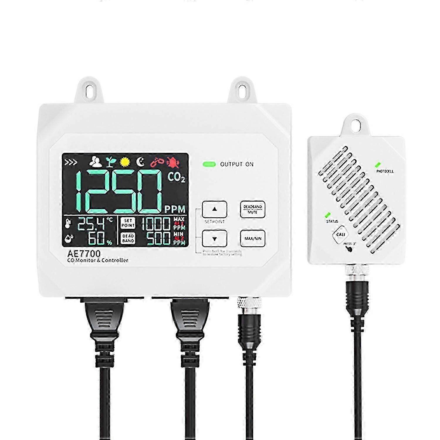 Co2 Monitor Controller Co2 Concentration Tester Controller 0~9999ppm Measuring Range With Human