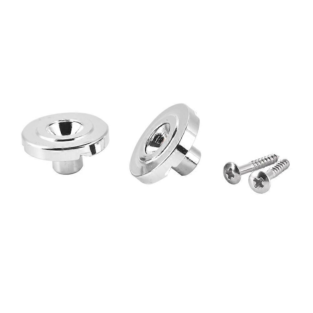 2PCS String Tree Retainer with Screw Electric Bass Parts Accessory (Silver)