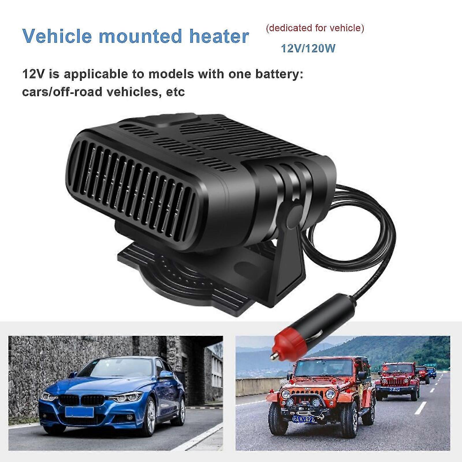 120 واط ، 200 واط سخان سيارة مروحة تسخين كهربائية محمولة مزيل الضباب مزيل الصقيع Demister 12v / 24v ، 100٪ New Hao