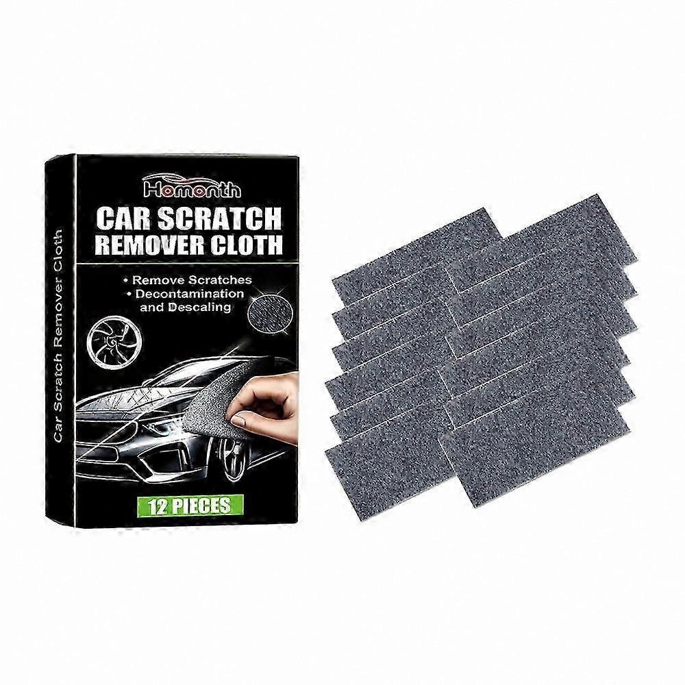 12-Pack Nano Sparkle Cloth for Car Scratch Removal Magic Cleaning Solution