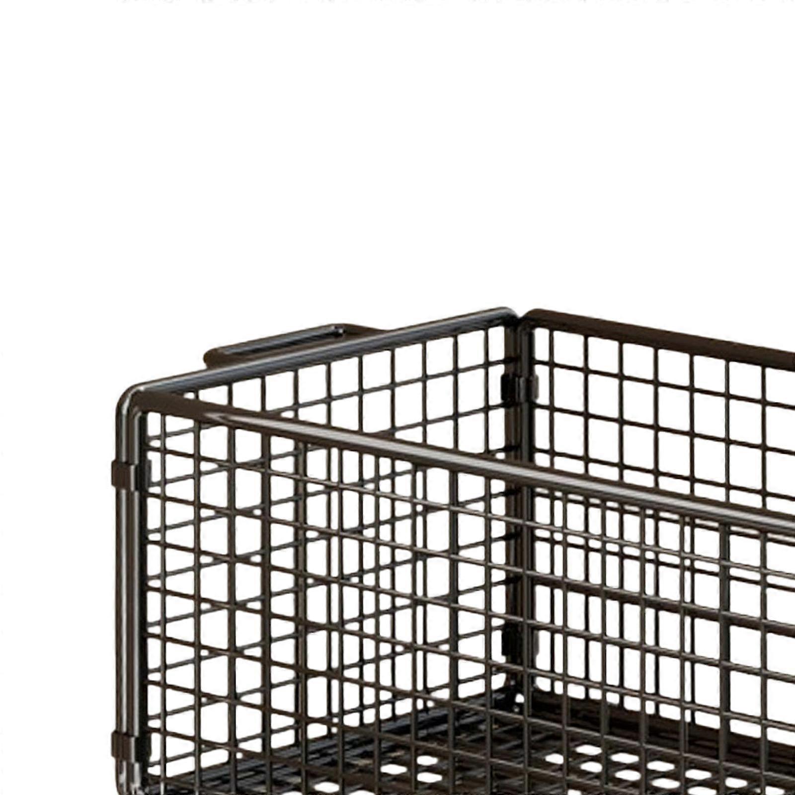 Mesh Storage Cart Rolling File Cart with Wheels Office Supplies Rolling
