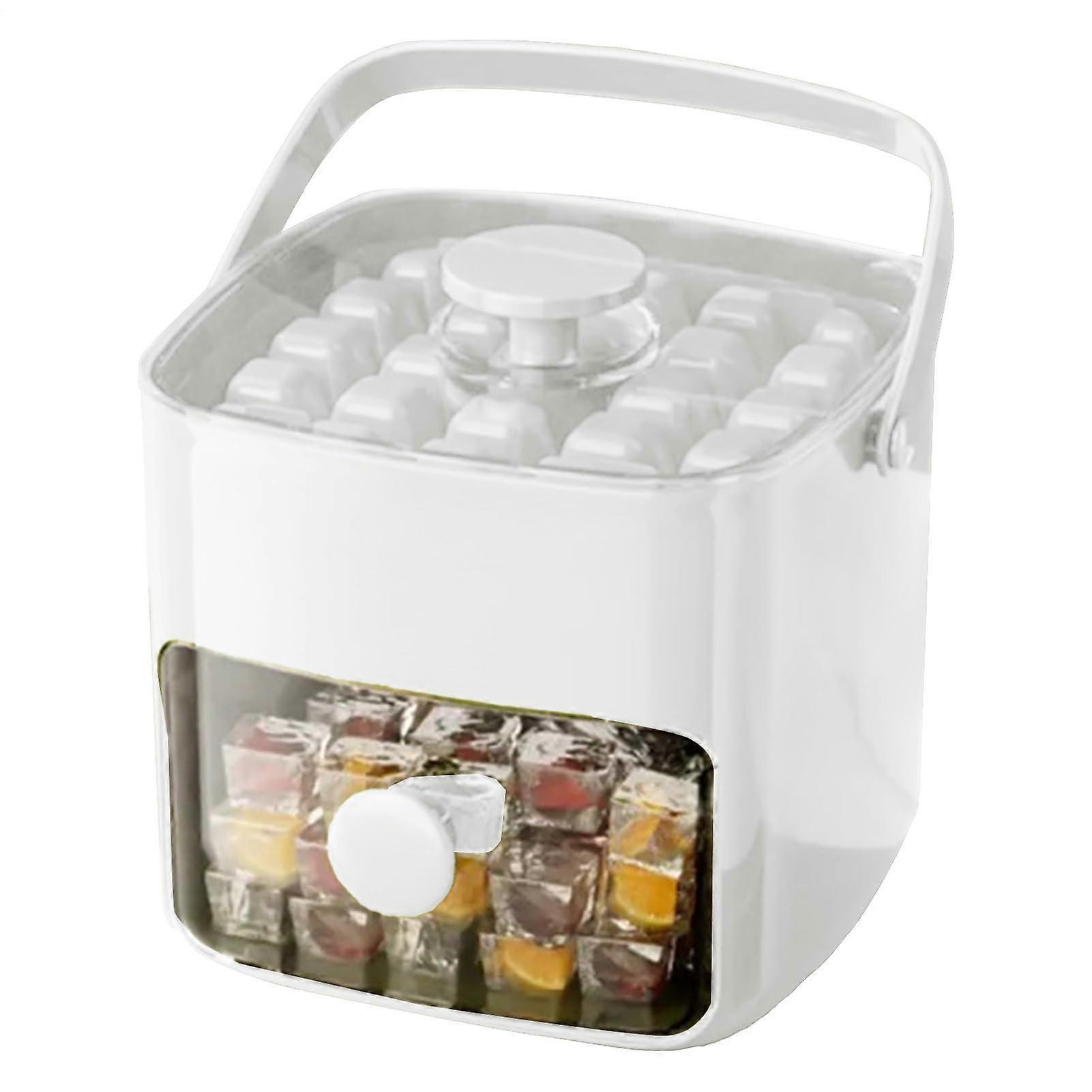 Ice Tray With Lid Portable Ice Tray With Handle EasyRelease Ice Cubes Cream For Picnic And Kitchen