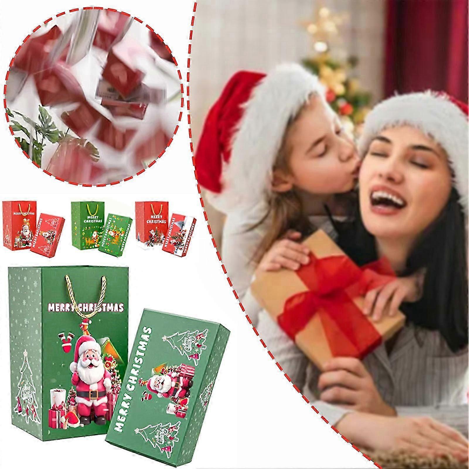 Xmas Present Boxes Holiday Themed Bounces Red Envelopes for Birthday party surprise