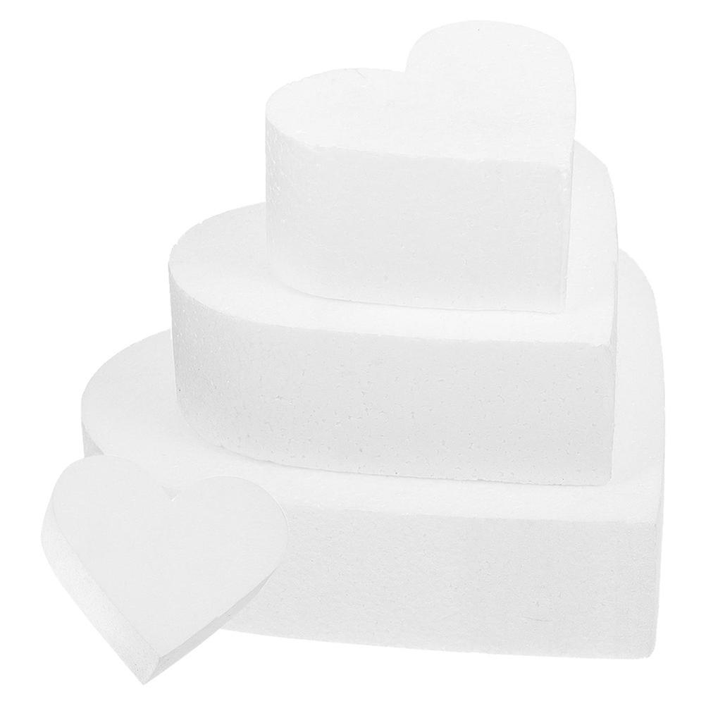 Heart Shaped Foams Cake Mold for Decoration 20Pcs Cake Dummies