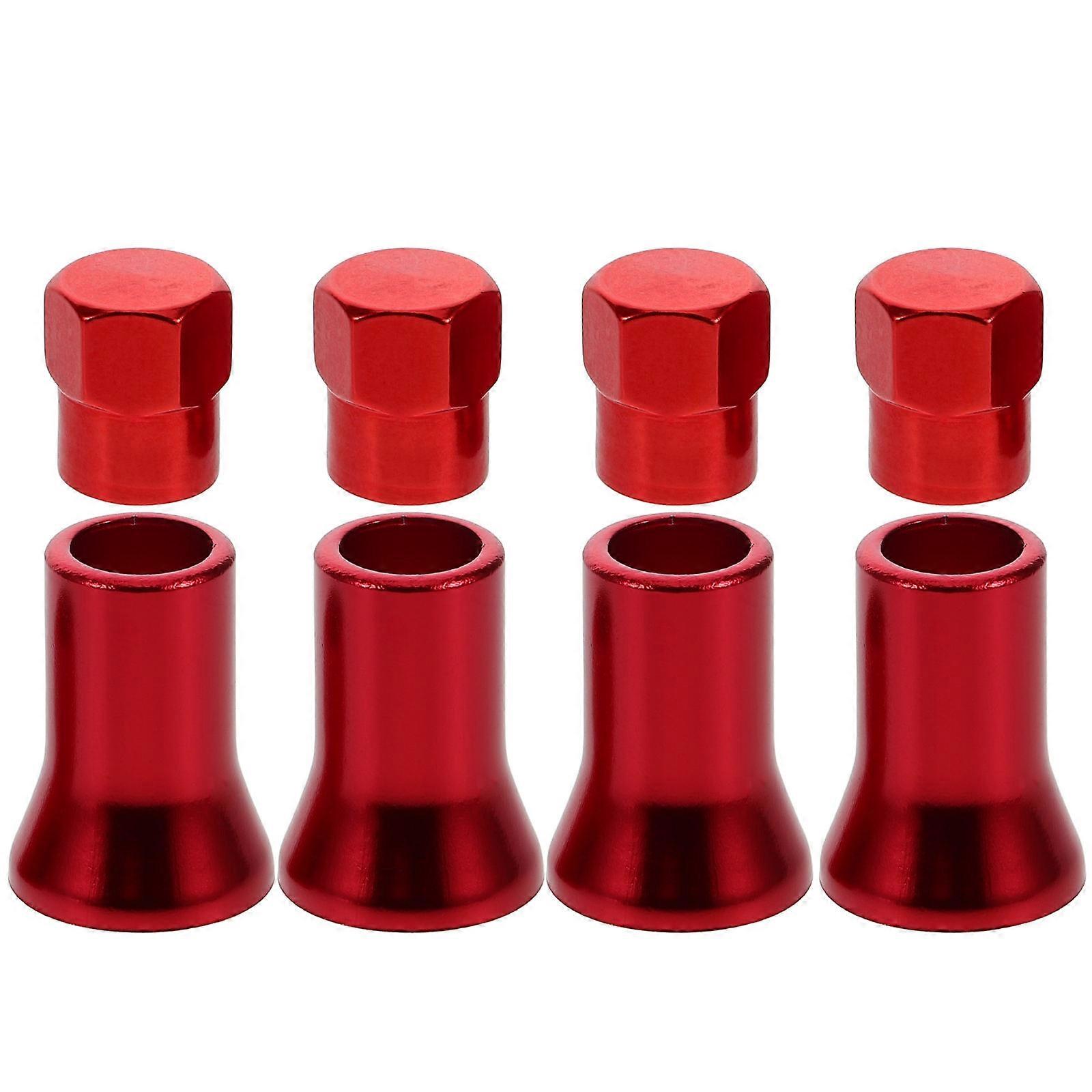 Car Red Tire Valve Stem Caps for Easy Installation 24Pcs Pack