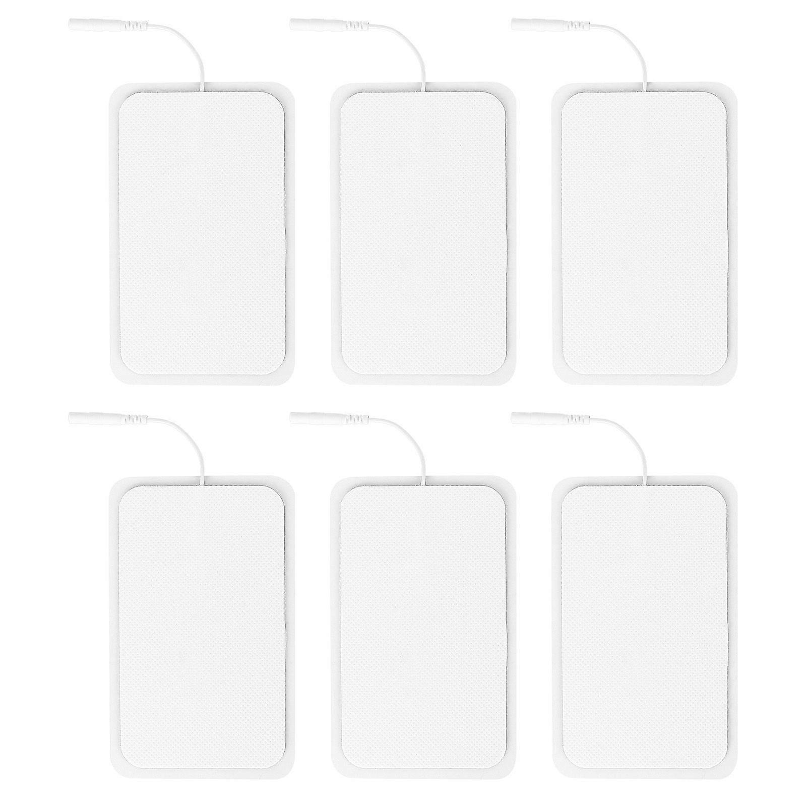 6pcs Reusable Tens Pads Non Irritating Replacement Electrode Patches for Electrotherapy