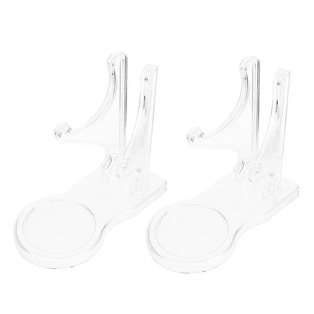 Acrylic Plate Display Stand for Coffee Cups and Saucers 6Pcs Holder
