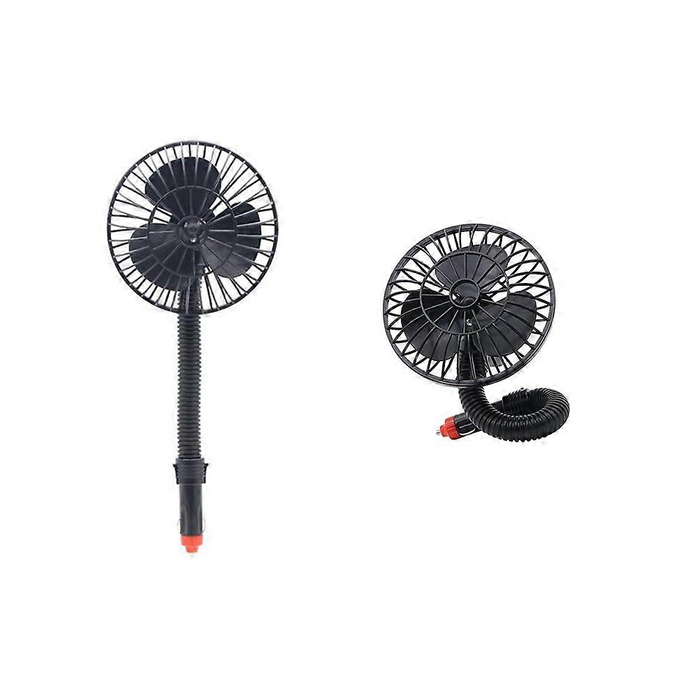 Cooling Fan Electric Car Fan for Adjustable 360 Degree Rotation 2Pcs Set