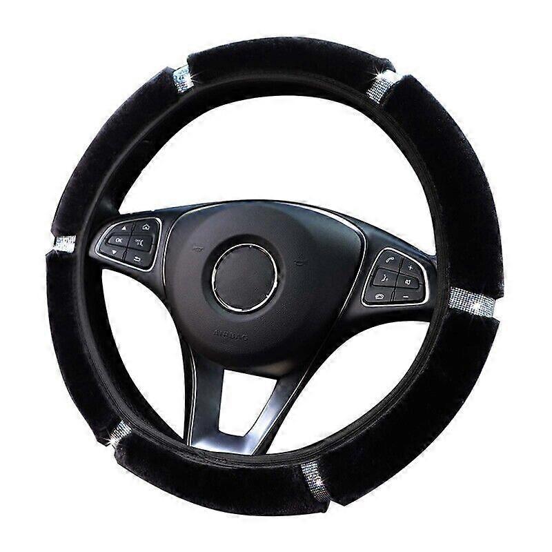 Χειμερινό βελούδινο κάλυμμα τιμονιού αυτοκινήτου Μαλακό κάλυμμα τιμονιού γενικής χρήσης
