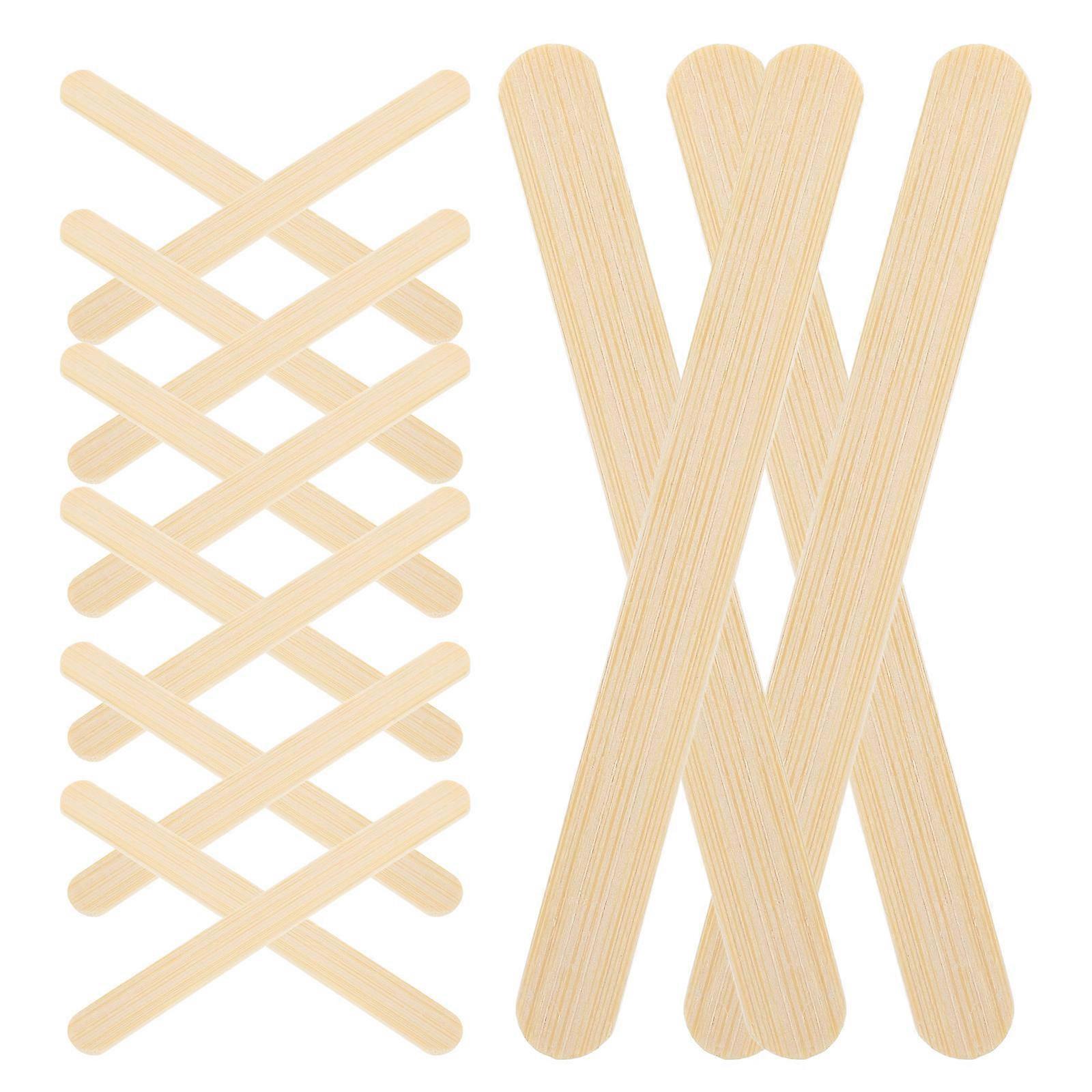 Sugar Candy Apple Bamboo Sticks for Making 100Pcs Caramel Apple Treats