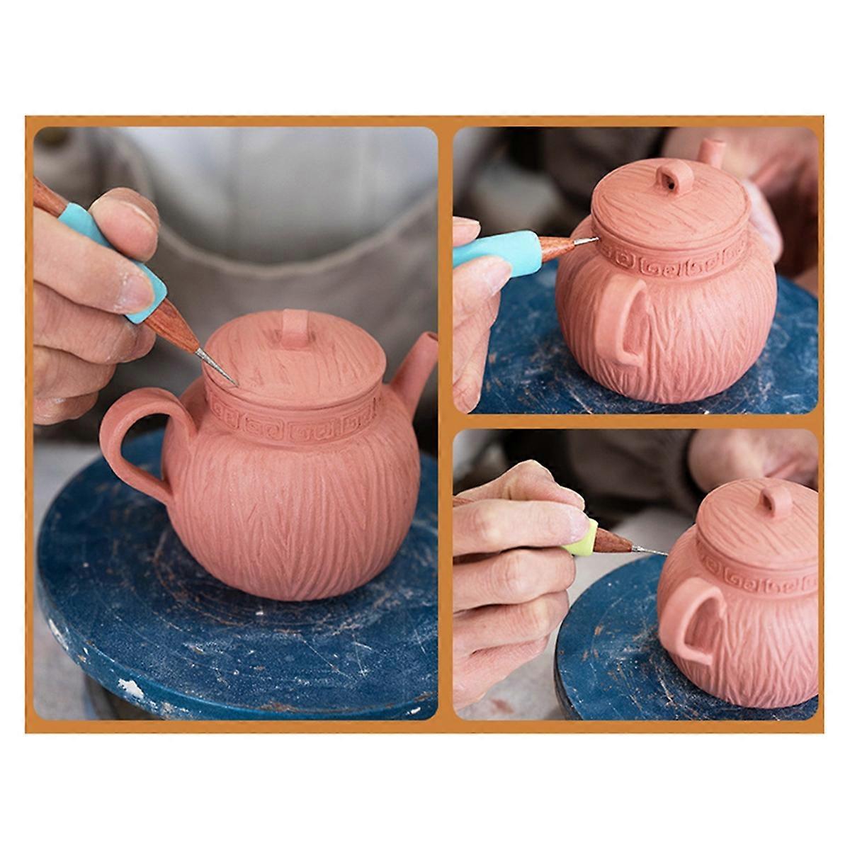 Pottery Texture Carving Manual Decoration Stylus Tool DIY Ceramic A