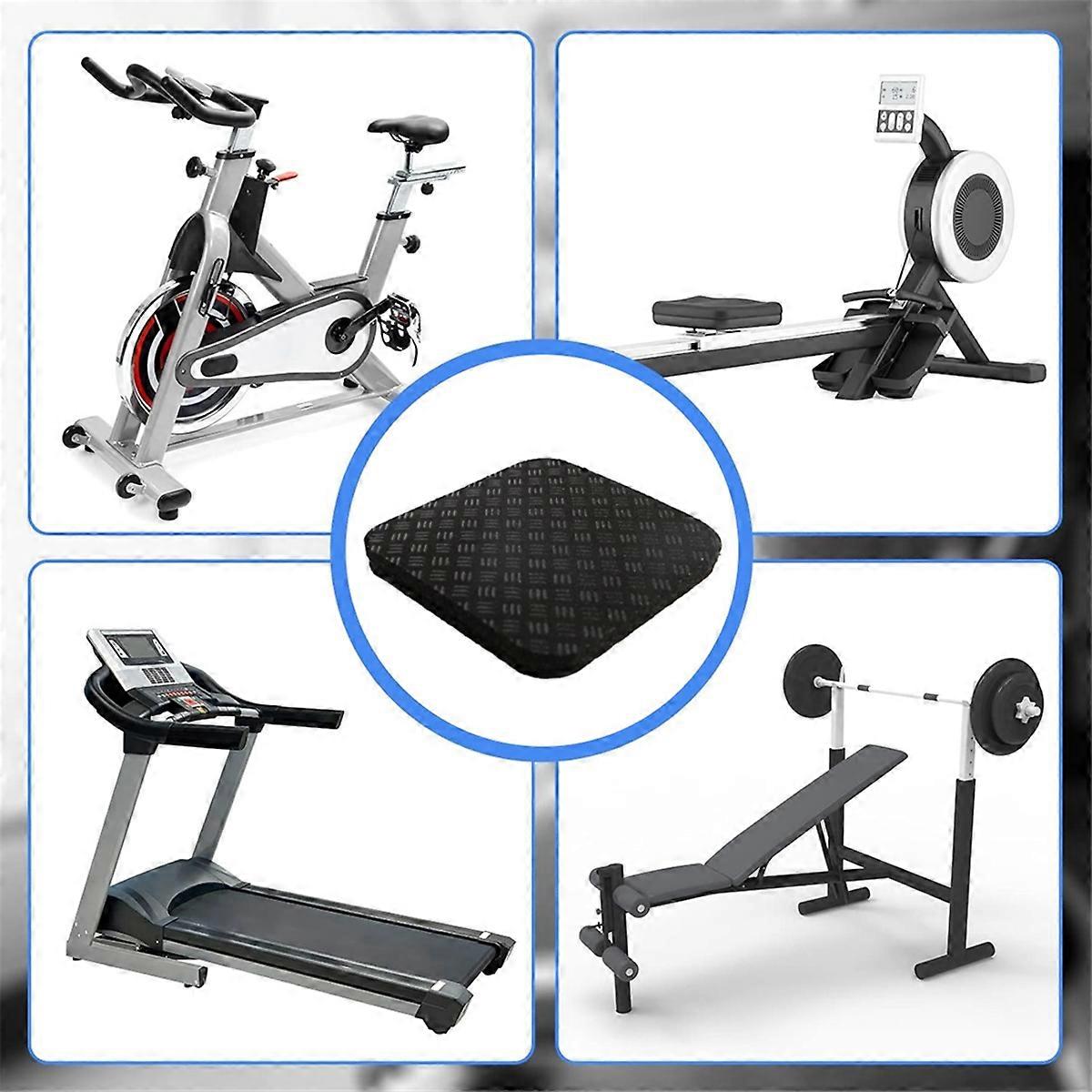8pcs Treadmill Walking Mat Pad, Non-Slip Silicone Noise Reduction Workout Mat, Gym Accessories