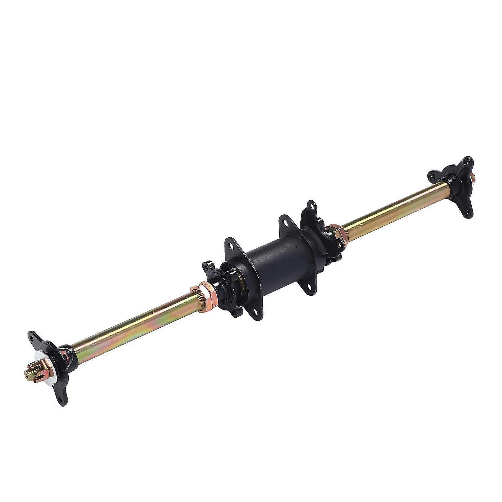 750mm 29 Inch Go Kart Rear Axle Assembly with Frame Fixing Bracket and Bolt Hub Flanges for ATV Off Road Vehicles Drift Tricycle