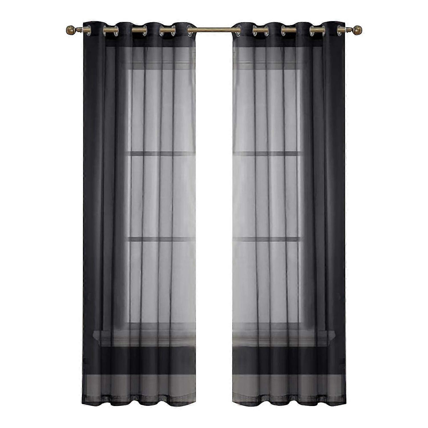 Tulles Backdrop Drapes Curtain Semi-blackout Design Elegant Curtain for Bedroom