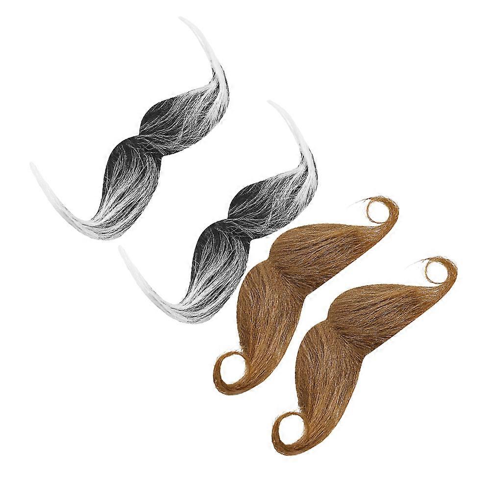 Cosplay Decorations Fake Beards for Costume Wearing 12Pcs Assorted