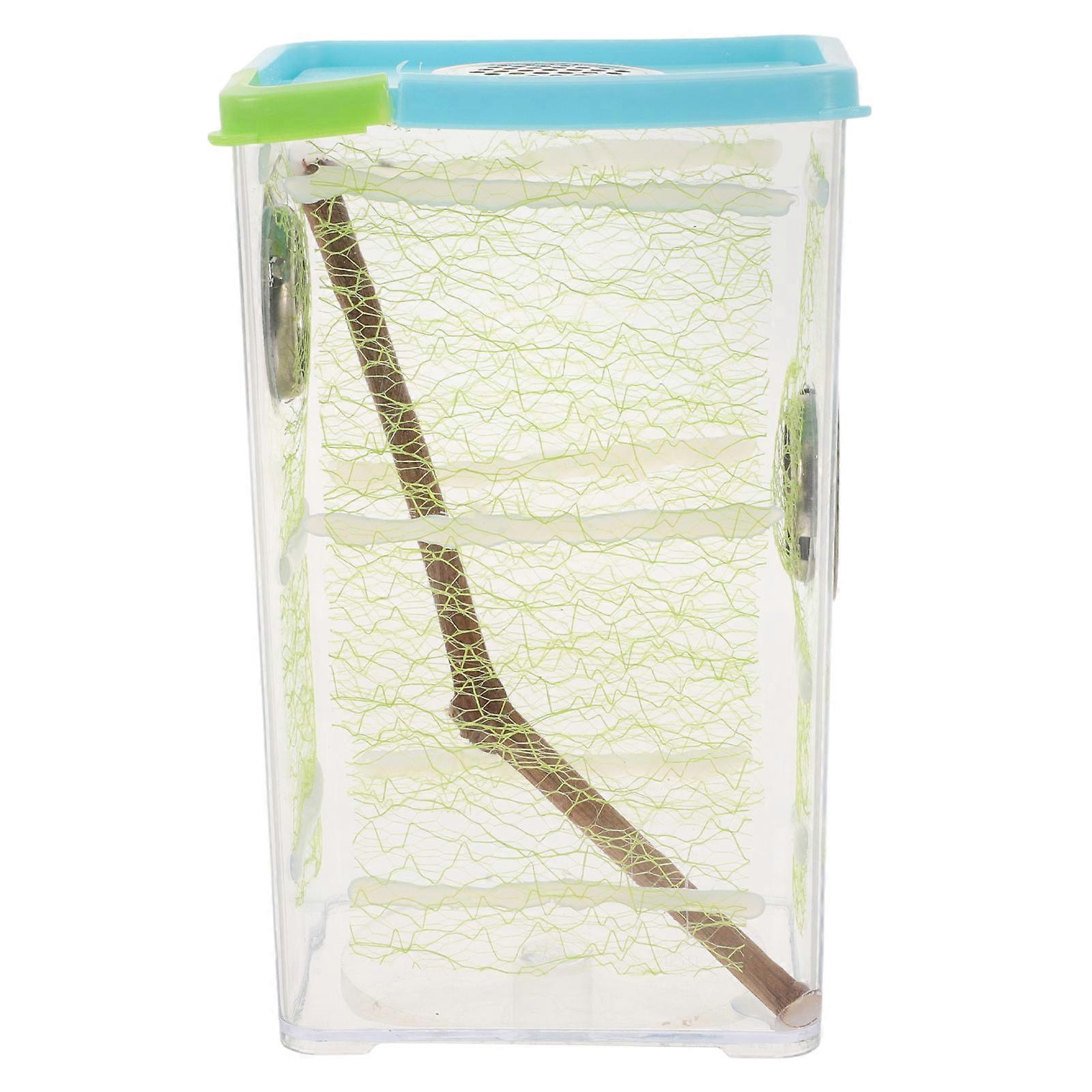 Feeding Box Reptile Habitat Terrarium Clear Observation Ventilation 17.00X10.50X8.00CM 1Set
