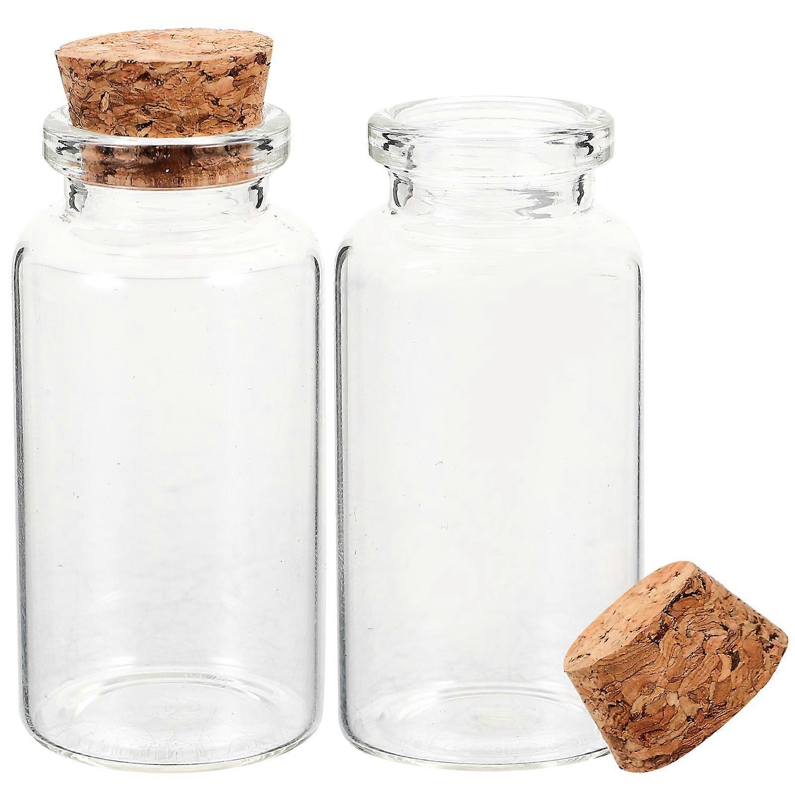 Creative Transparent Drift Bottles Mini Wishing Bottles for Decor 4 Pieces