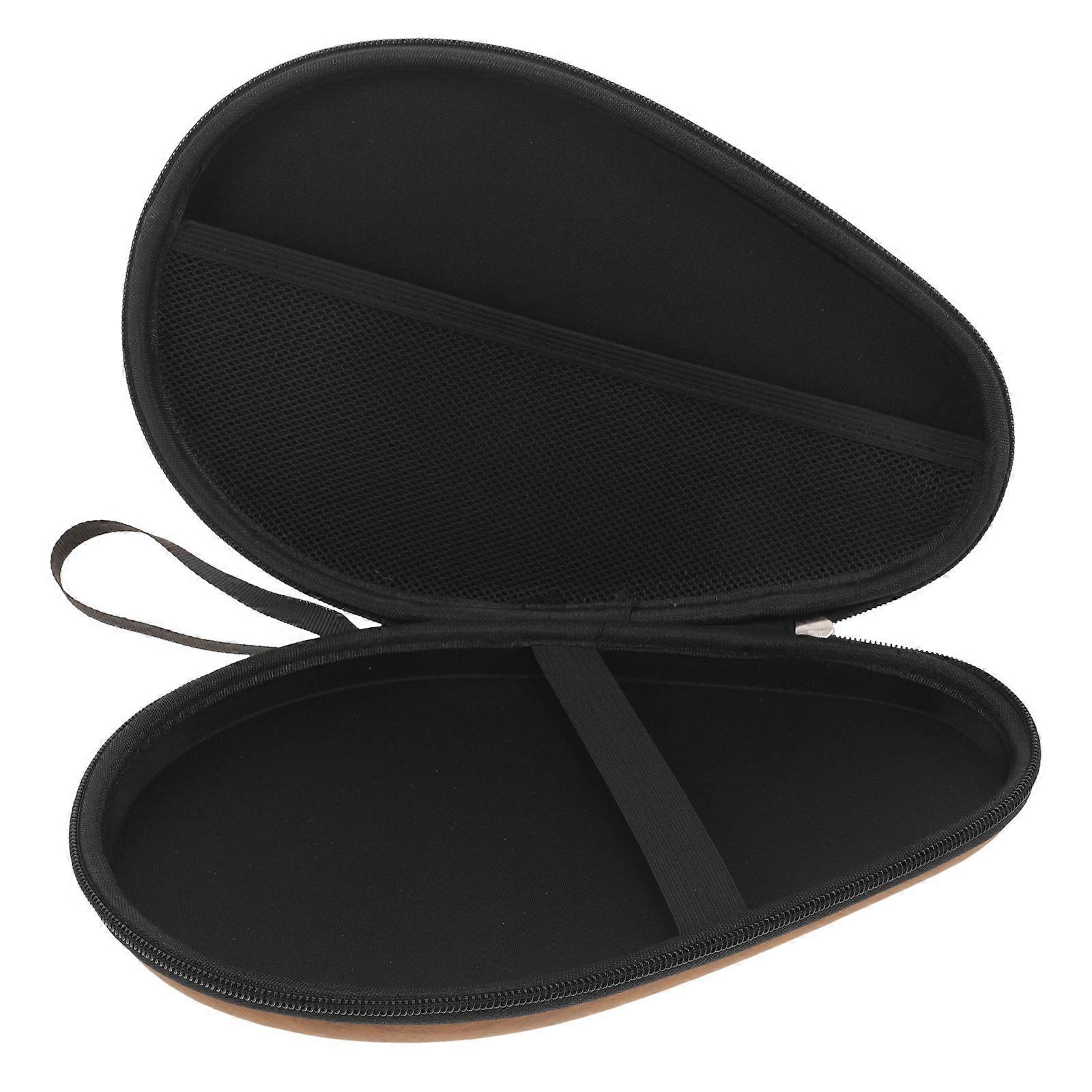 Table Tennis Racket Case Cover For Table Tennis Enthusiasts Size 28.00X17.50X4.00CM Light Brown Water Resistance 1Set