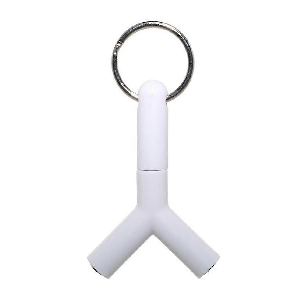 3.5mm Audio Connector Adapter Y Shaped For Music Listening With Families 5.7 X 3.8 X 0.5 Cm 1Pack