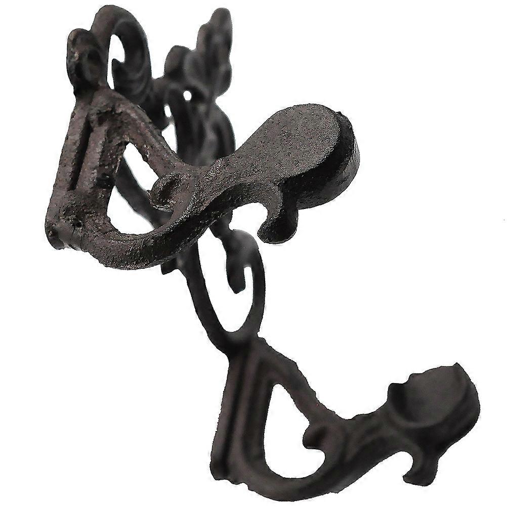 Bathroom Paper Towel Shelf 3Pcs Retro Design Wrought Iron Wall Hanging Storage Rack Suitable For Home And RV Black Color