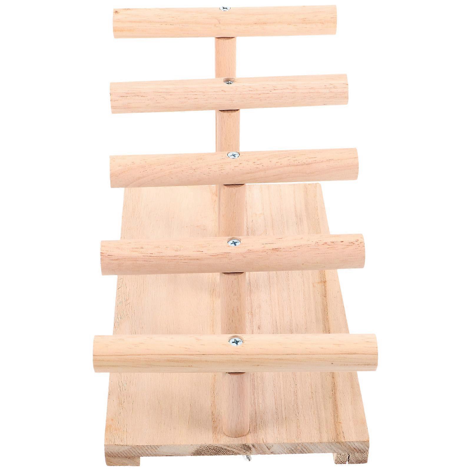 Tabletop Bird Stand Parrot Playground Stand Pet Owners Beige 26.00X18.00X15.00CM Resting 1Set